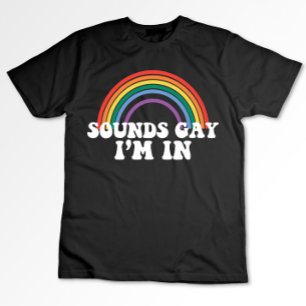 Gay Pride LGBT Klänge Regenbogen Gay Ich Bin T-Shirt