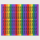 Gay Pride LGBT kommen Geschenkpapier (Flach)