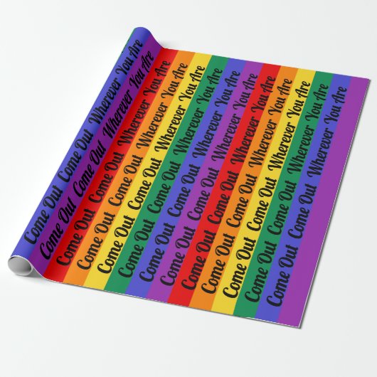 Gay Pride LGBT kommen Geschenkpapier (Ungerollt)