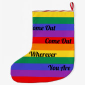 Gay Pride LGBT kommen Großer Weihnachtsstrumpf (Rückseite)