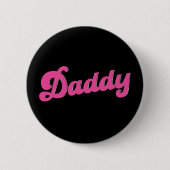 Gay Pride LGBT Pink Bear Gay Daddy Button (Vorderseite)
