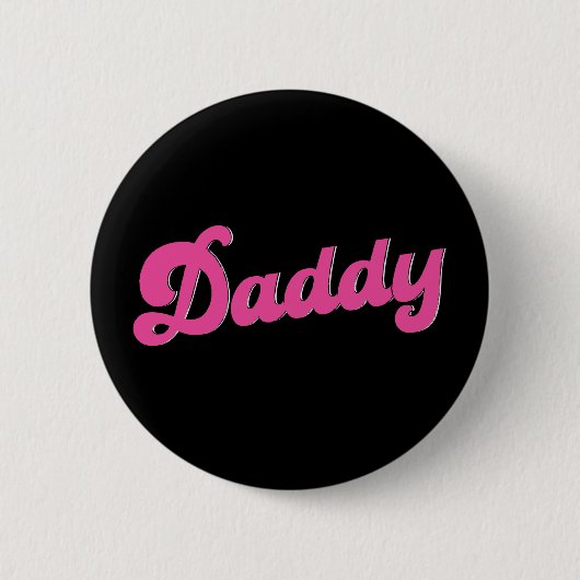 Gay Pride LGBT Pink Bear Gay Daddy Button (Vorderseite)