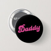 Gay Pride LGBT Pink Bear Gay Daddy Button (Vorne & Hinten)