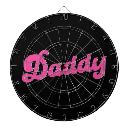 Gay Pride LGBT Pink Bear Gay Daddy Dartscheibe (vorne)