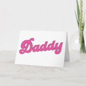 Gay Pride LGBT Pink Bear Gay Daddy Karte (Vorderseite)