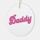 Gay Pride LGBT Pink Bear Gay Daddy Keramik Ornament (Links)