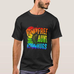 Gay Pride Lgbt Q Monat gratis Tante Hugs T-Shirt
