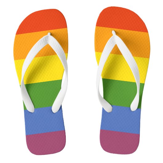 Gay Pride LGBT Rainbow Badesandalen (Fußbett)