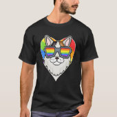 Gay Pride LGBT Rainbow - Cat Breed Turkish Van - L T-Shirt (Vorderseite)