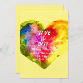 Gay Pride LGBT Rainbow Ehe Einladung (Vorne/Hinten)