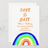 Gay Pride LGBT Rainbow Ehe Einladung (Vorne/Hinten)