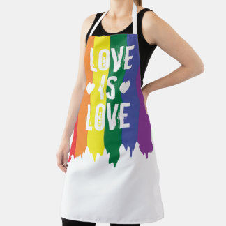 Gay Pride LGBT Rainbow Liebe ist Liebe Schürze