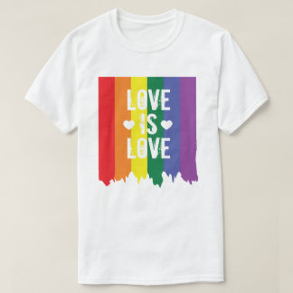 Gay Pride LGBT Rainbow Paint Liebe ist Liebe T-Shirt