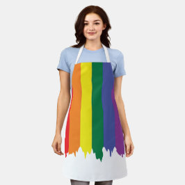 Gay Pride LGBT Rainbow Paint Schürze
