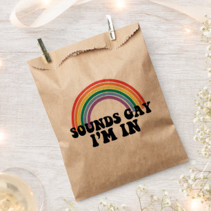 Gay Pride LGBT Rainbow Sounds Gay I'm In Geschenktütchen