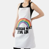 Gay Pride LGBT Rainbow Sounds Gay I'm In Schürze (InSitu)