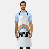 Gay Pride LGBT Rainbow Sounds Gay I'm In Schürze (Getragen)