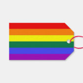 Gay Pride LGBT-Regenbogenflagge Geschenkanhänger (Vorderseite (Horizontal))