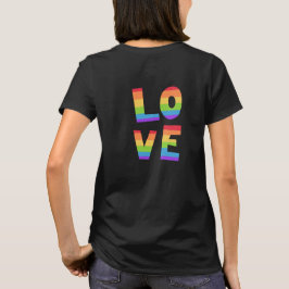 Gay Pride LGBT Regenbogenflagge Liebe Liebe LGBTQ T-Shirt