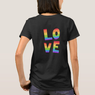 Gay Pride LGBT Regenbogenflagge Liebe Liebe LGBTQ T-Shirt