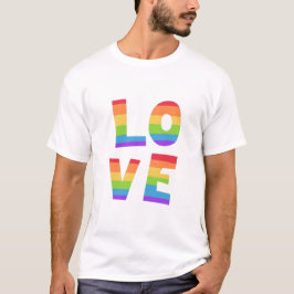 Gay Pride LGBT Regenbogenflagge Liebe Liebe LGBTQ T-Shirt