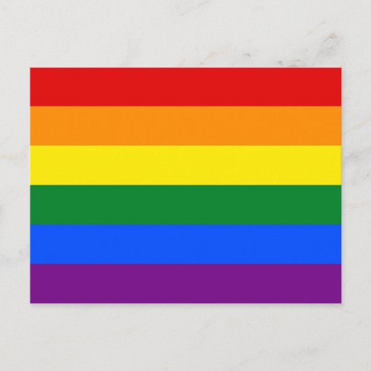 Gay Pride LGBT-Regenbogenflagge Postkarte (Vorderseite)