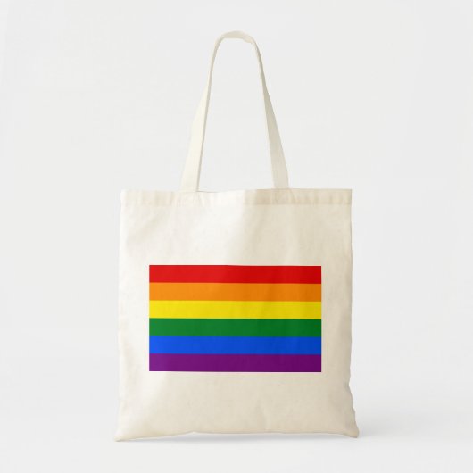 Gay Pride LGBT-Regenbogenflagge Tragetasche (Vorne)