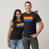 Gay Pride LGBT-Regenbogenstreifen Benutzerdefinier T-Shirt (Unisex)