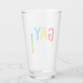 Gay Pride LGBT Trans Beer Liebhaber Glas (Rückseite)
