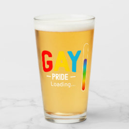 Gay Pride LGBT Trans Beer Liebhaber Glas
