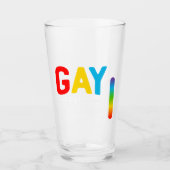 Gay Pride LGBT Trans Beer Liebhaber Glas (Vorderseite)