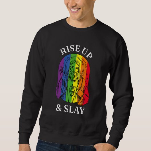 Gay Pride LGBTQ+ Aufblähen Sweatshirt (Vorderseite)