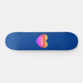 Gay Pride LGBTQ Rainbow Liebe Blue Skateboard (Horizontal)