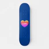 Gay Pride LGBTQ Rainbow Liebe Blue Skateboard (Vorne)