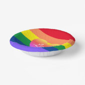 Gay Pride LGBTQ Rainbow Pride Party Pappteller (Gewinkelt)