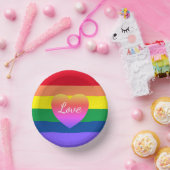 Gay Pride LGBTQ Rainbow Pride Party Pappteller (Party)