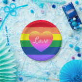 Gay Pride LGBTQ Rainbow Pride Party Pappteller (Party)