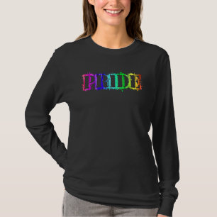 Gay Pride Lgbtq Rainbow Stencil Zivile Rechte Glei T-Shirt