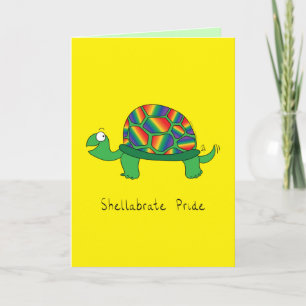 Gay Pride LGBTQ Turtle Tortoise Karte