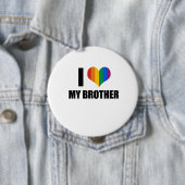 Gay Pride Liebe Bruder Button (Beispiel)