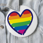 Gay Pride Liebe Herz Button (Beispiel)