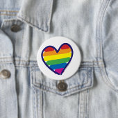Gay Pride Liebe Herz Button (Beispiel)