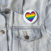 Gay Pride Liebe Herz Button (Beispiel)