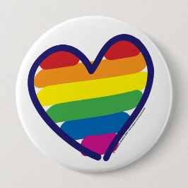 Gay Pride Liebe Herz Button
