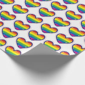 Gay Pride Liebe Herz Geschenkpapier (Ecke)