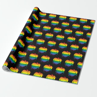 Gay Pride Liebe Herz Geschenkpapier