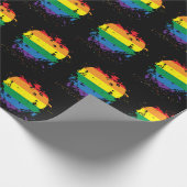 Gay Pride Liebe Herz Geschenkpapier (Ecke)