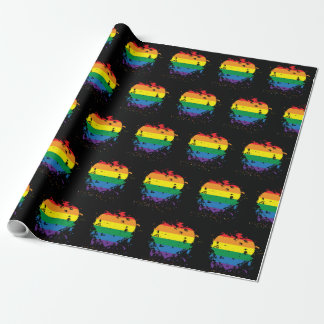 Gay Pride Liebe Herz Geschenkpapier