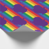 Gay Pride Liebe Herz Geschenkpapier (Ecke)