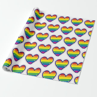 Gay Pride Liebe Herz Geschenkpapier